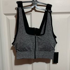 sports bra with zipper